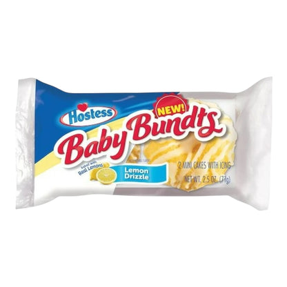 Hostess Lemon Drizzle Baby Bundts Cakes 2.5oz, 16oz