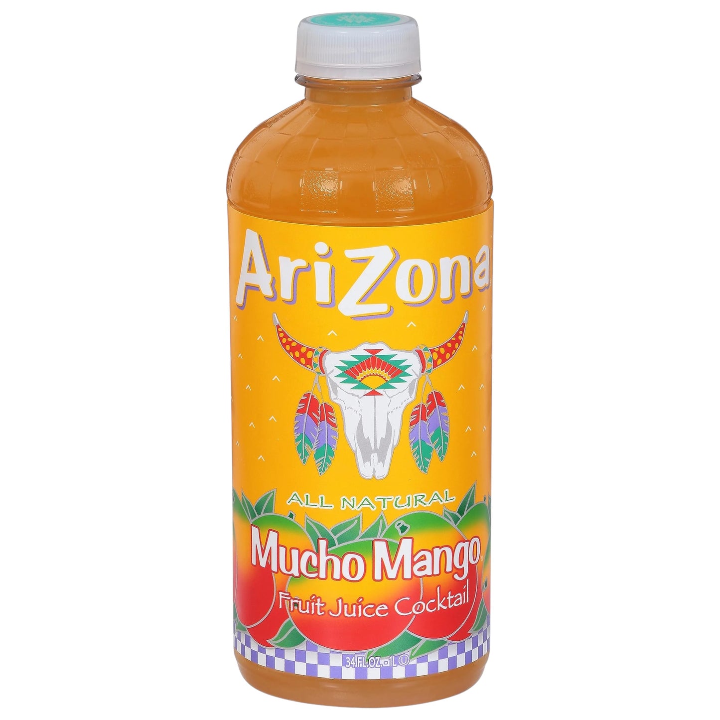 AriZona Mucho Mango Plastic Bottle, 34oz