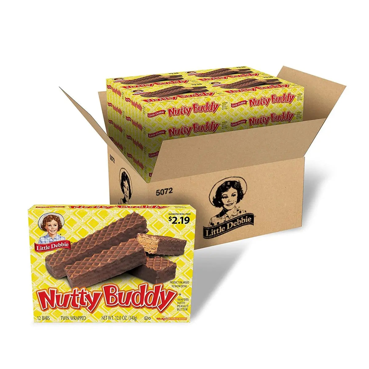 Little Debbie Nutty Buddy Bars 12 oz Box - Straight Lane Store